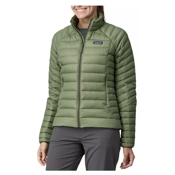 Patagonia Women’s Large Down Sweater Puffer Jacket Terrain Green NWT Puff Puffy - Picture 7 of 10
